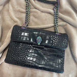 Kurt Geiger Black w/ Holographic Strap Crossbody